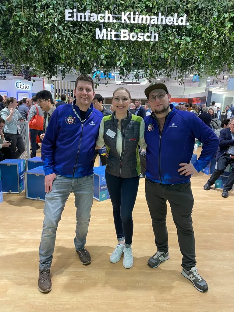 Gruppenfoto auf der Messe