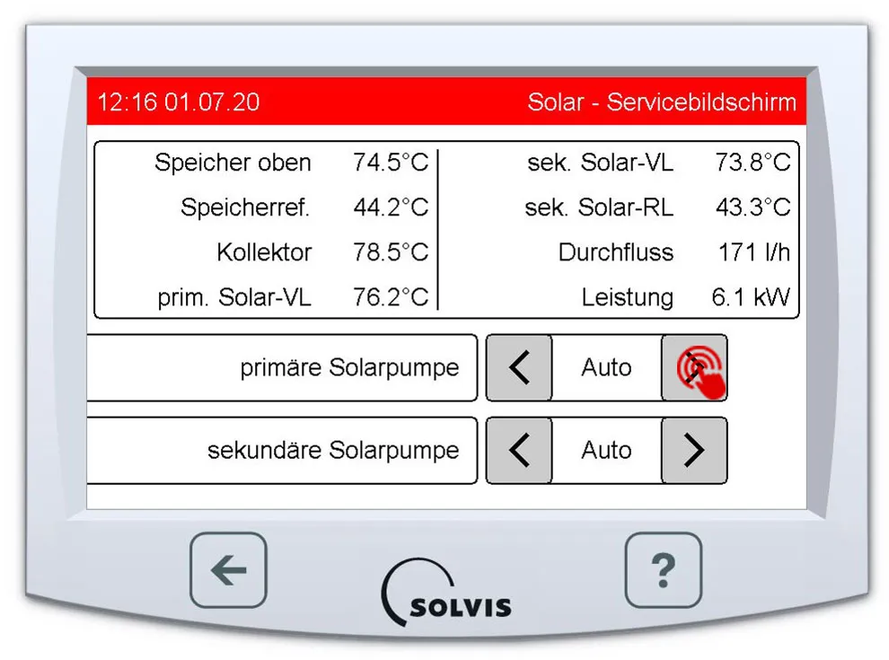 SolvisControl 3 Heizungsregelung