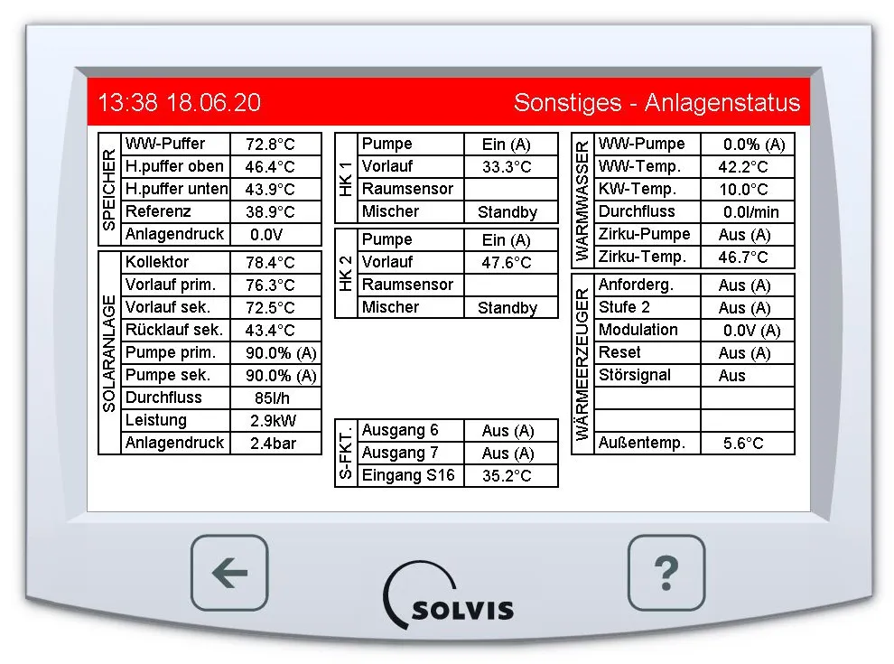 SolvisControl 3 Heizungsregelung