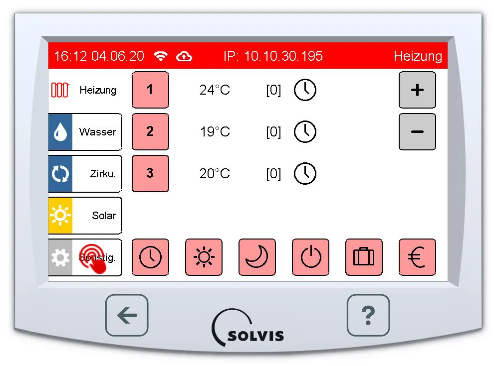 SolvisControl 3 Heizungsregelung