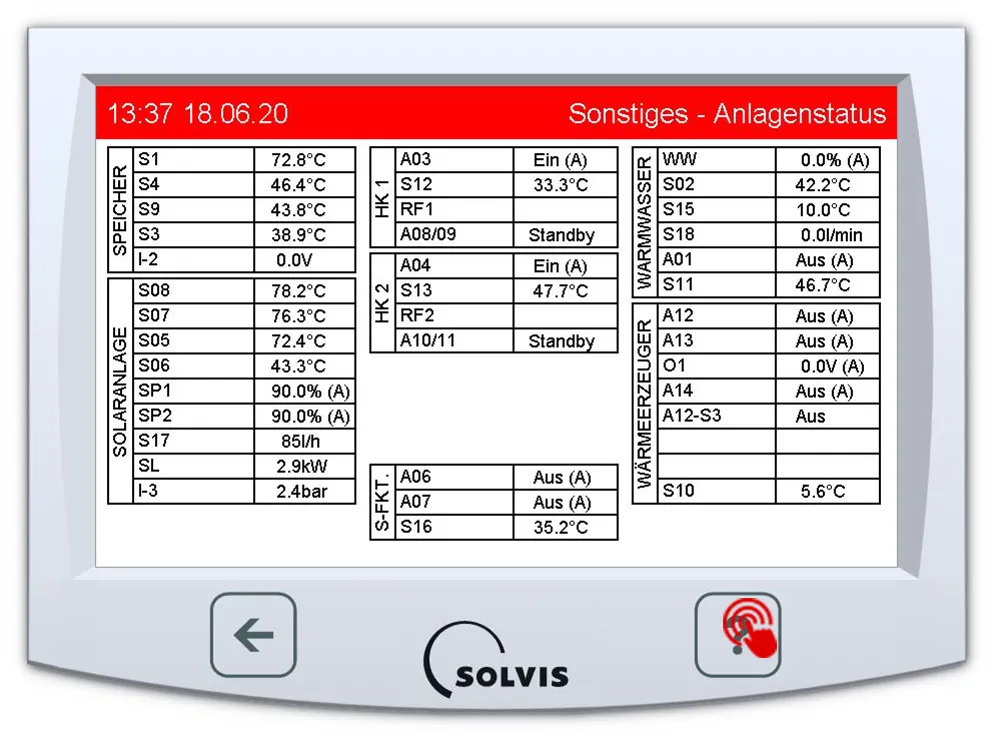 SolvisControl 3 Heizungsregelung